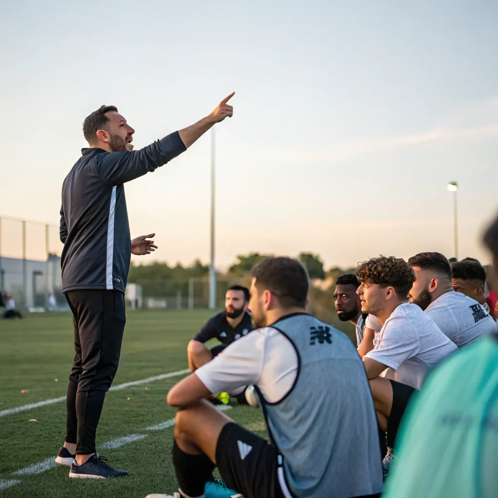 Coach giving instructions